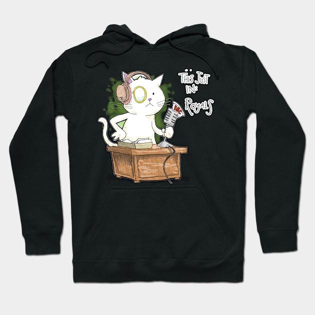 Dapper Cat - Royals Hoodie by johnnybuzt